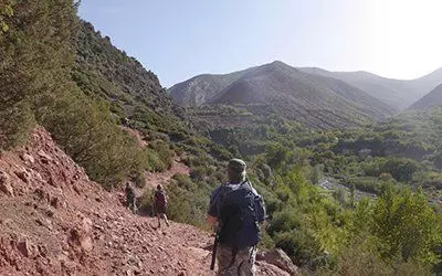 En vandring mot Jbel Toubkal i Atlasbergen