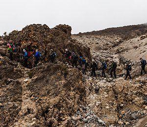 bergsvägg Kilimanjaro